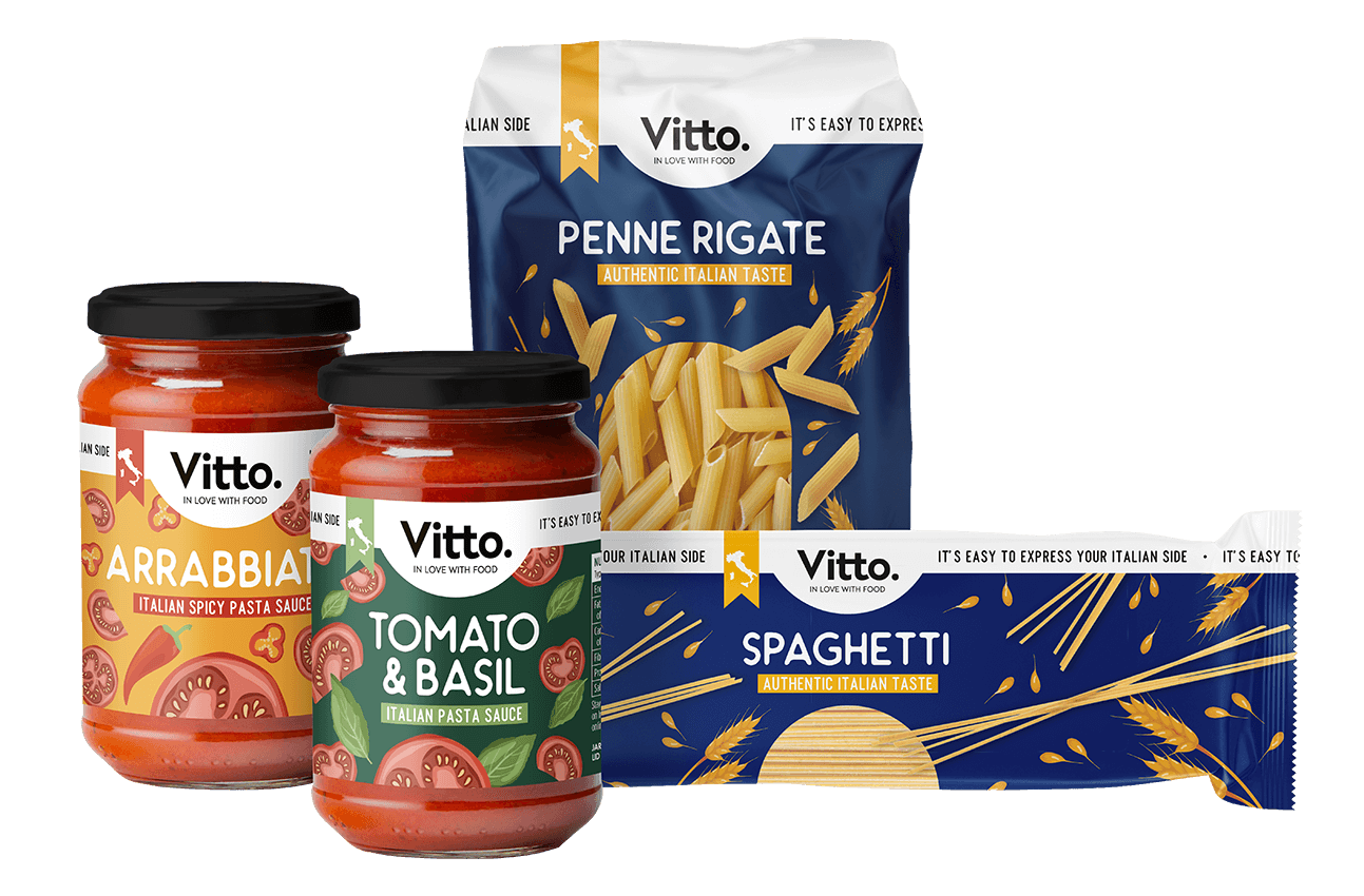 Vitto Italian Food - Product range for retailer supplier italian food