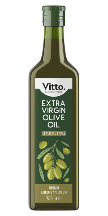 Bottle of Vitto Extra Virgin Olive Oil, premium Italian product designed for B2B buyers and export markets.