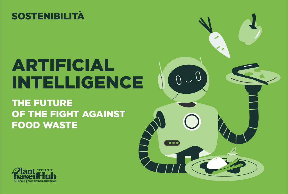 Food supply chain using artificial intelligence to reduce food waste and enhance sustainability.